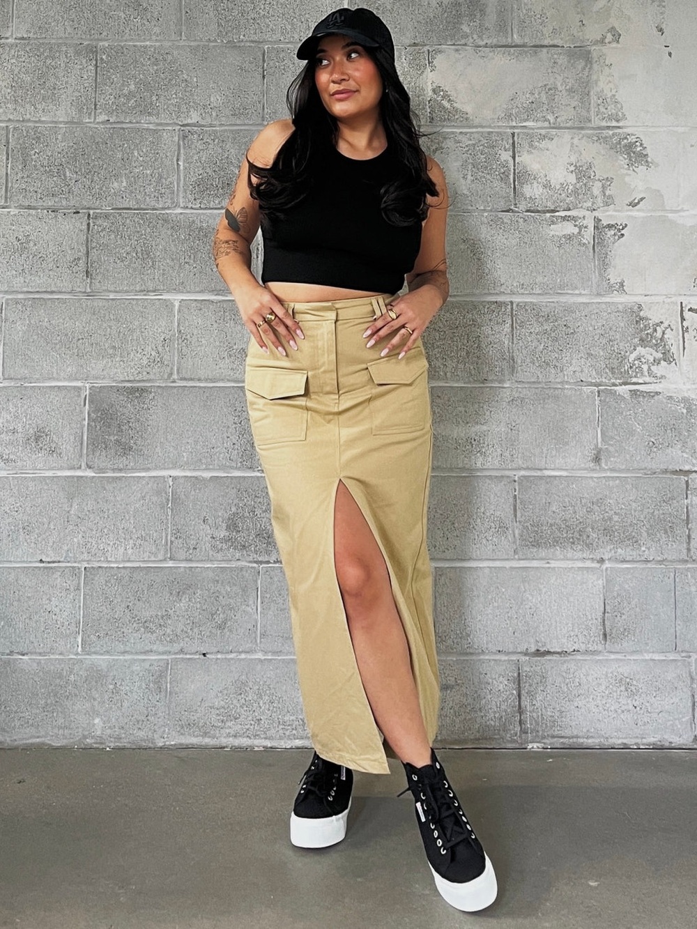Madison The Label Eva Midi Skirt